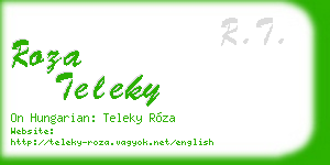 roza teleky business card